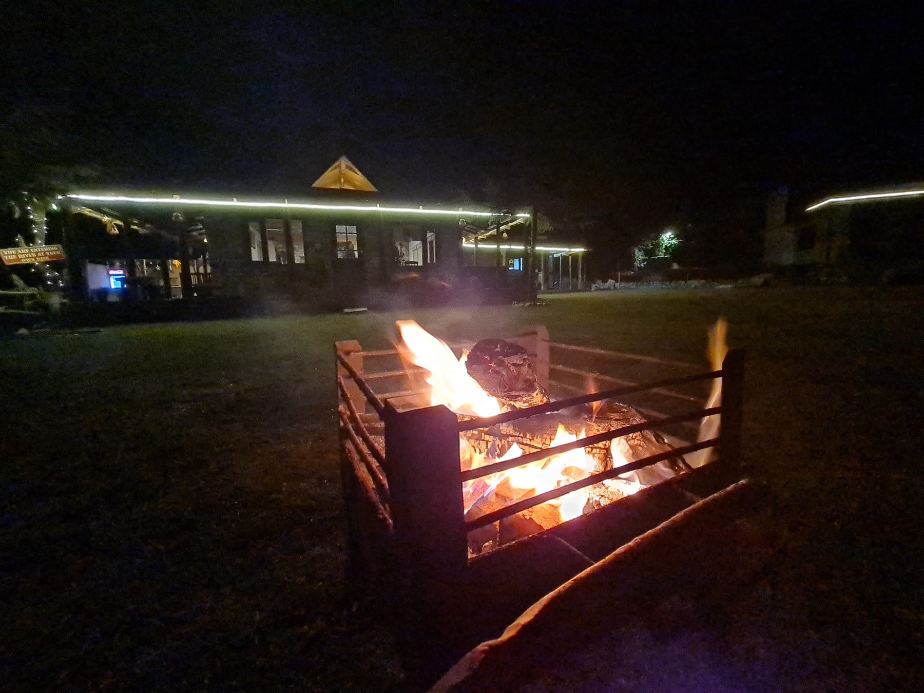 Bonfire setup at WhiteStone Cottages in Tirthan Valley